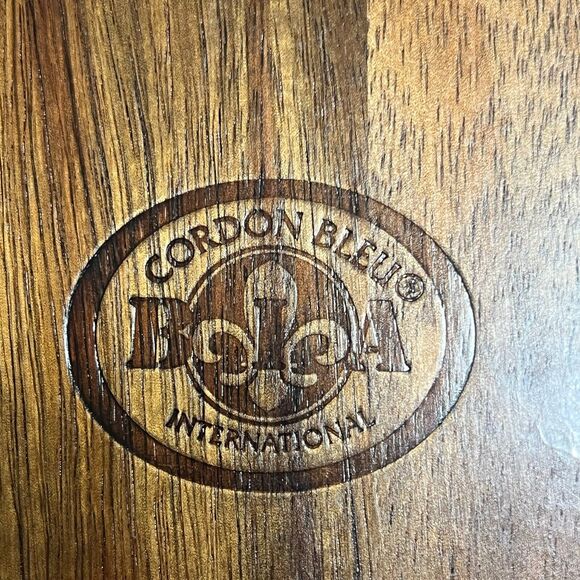 New Cordon Blue Acacia Wood Slate Cutting Board Serving Tray Charcuterie Board - Picture 3 of 8